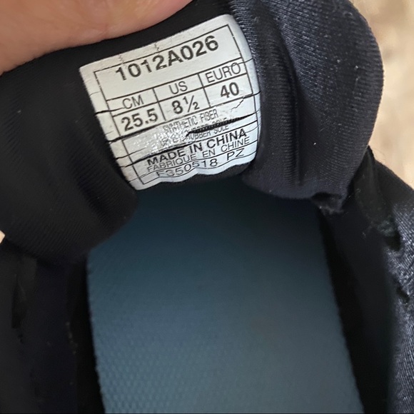 Asics Gel Kayano 25 Sneakers in Black and Blue Size 8.5 - Picture 8 of 9